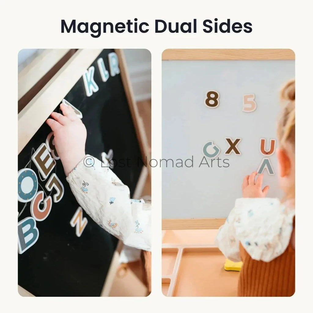 Tiny Land® Caramel Magnitales Easel for Kids
